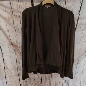 James Perse dark gray draped cardigan